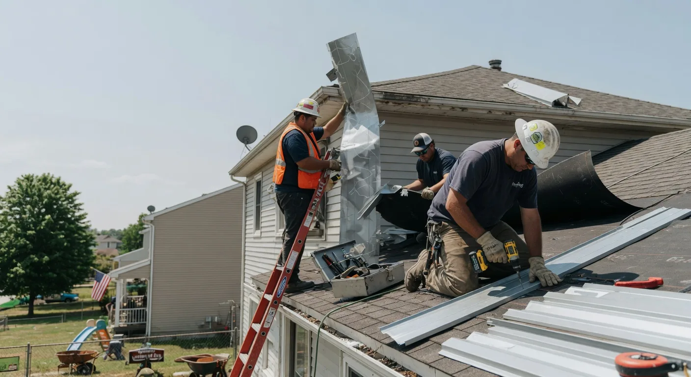 Storm Damage Metal Roof Repair in Arnoldsburg, WV